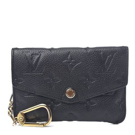 louis vuitton black monogram key pouch|louis vuitton empreinte key pouch.